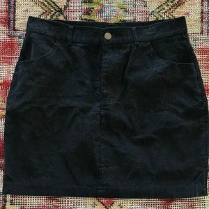 Awesome condition black corduroy skirt